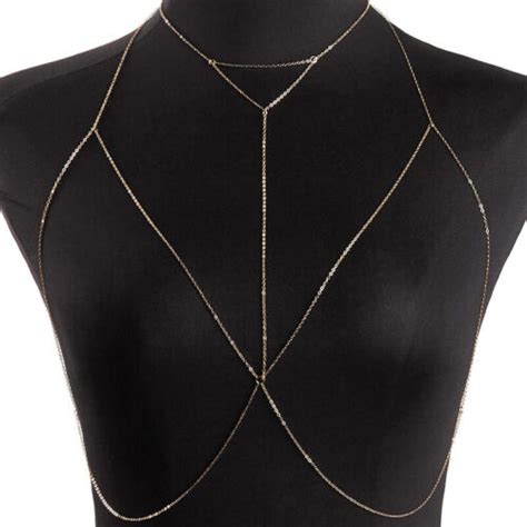Sexy Chest Chain Bra Bikini Belly Waist Chain Women Summer Beach Harness Chain Ebay