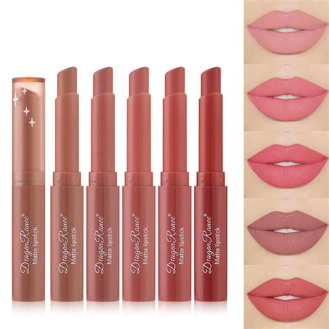 Velvet Intense Matte Lipstick Waterproof Long Lasting High Pigment Nude Bean Paste Lip Gloss