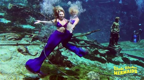 Weeki Wachee Mermaids Kelley And Kristy 2017 Youtube