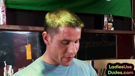 Pegging CFNM Femdoms Fuck Guy Ass With Bottle In Some