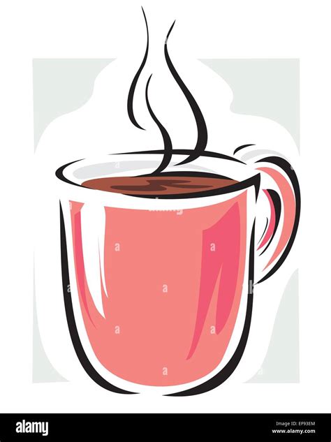 Hot Beverage In Mug Stock Vector Image Art Alamy