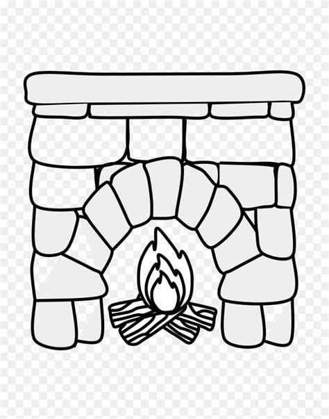 Камин рисунок распечатать - 90 фото