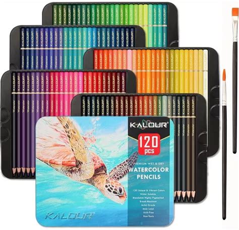 Set 120 Lápices Dibujo Colores Y Estuche Profesional Artista Envío gratis