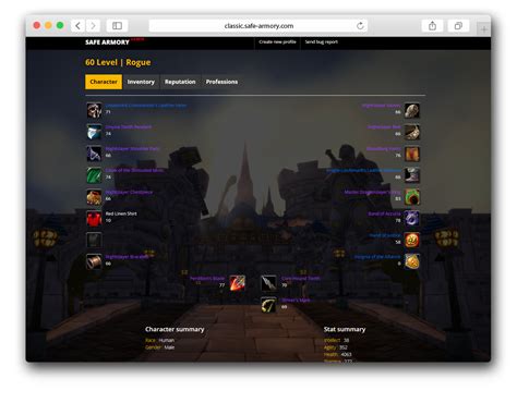 Safe Armory Classic Addon World Of Warcraft Addons Curseforge