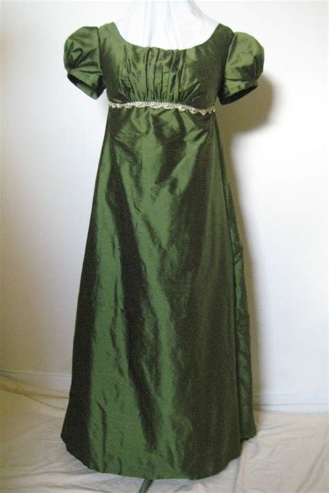 Regency Silk Dress Ball Gown Jane Austen Custom Made Your