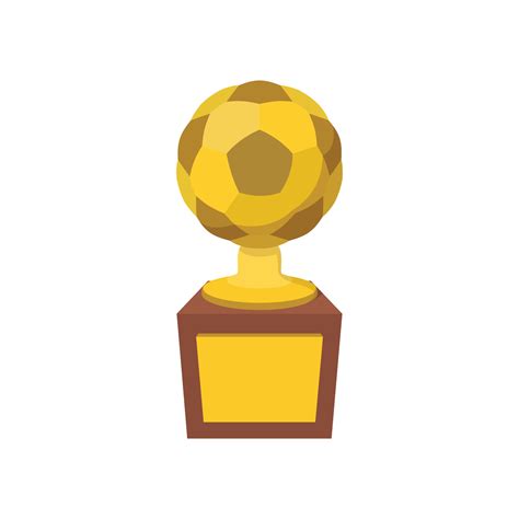 Gold soccer cup cartoon icon 14150883 Vector Art at Vecteezy