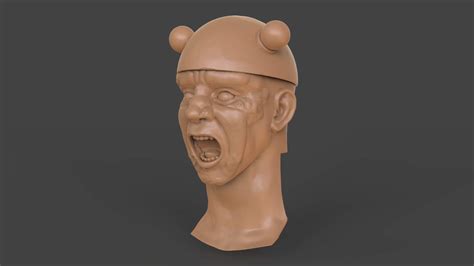 Electrocuted Man Head 3d Render Digital Art By Paburoviii