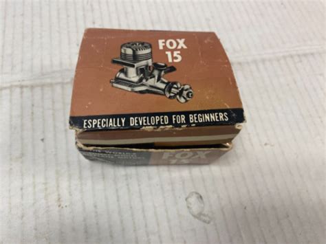 Fox Control Line Model Airplane Engine Cc Vintage Motor Cl