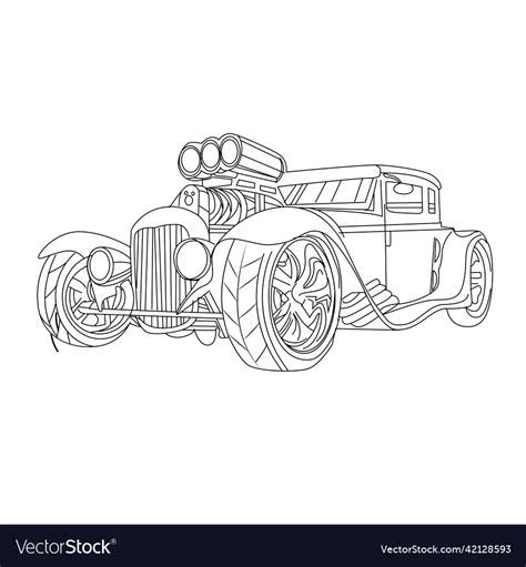 Hot Rod Coloring Pages To Print