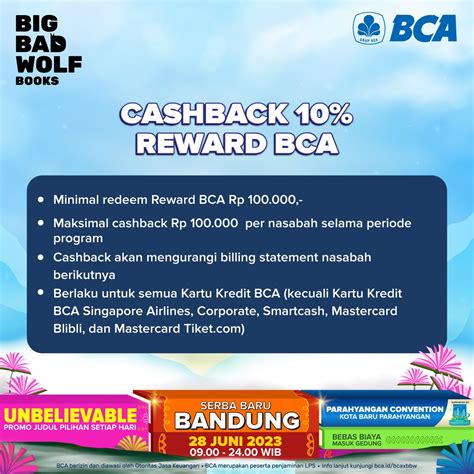 Big Bad Wolf Indonesia On Twitter Makin Cuan Pakai Bca Nikmati