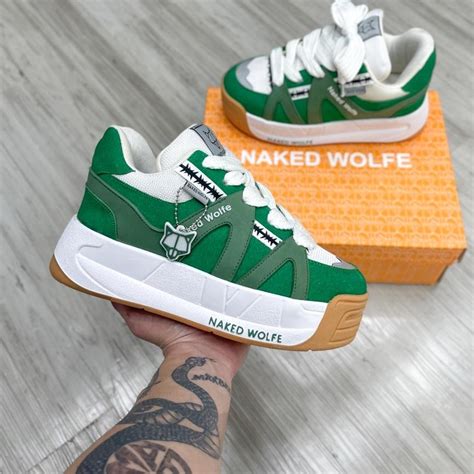 خرید و قیمت کتانی مردانه NAKED WOLFE سبز کد ترب