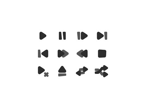 Playback Icons By Sam Baines On Dribbble