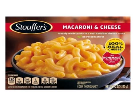 Stouffers Meal Macaroni And Cheese Frozen Meal 12x12oz 12 Count Kroger