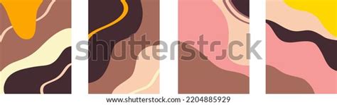 Abstract Modern Templates Nude Neutral Tones Stock Vector Royalty Free Shutterstock