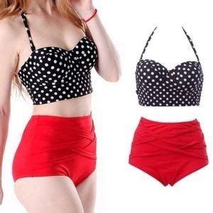 Swim Retro Pinup Rockabilly High Waist Polka Dot Bikini Poshmark