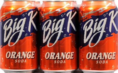 Kroger Big K® Orange Soda, 6 cans / 12 fl oz - Kroger