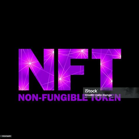 Nft Non Fungible Token Logo Header Banner Vector Illustration Digital