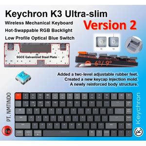 Jual Keychron K Version Hot Swappable Rgb Backlight Optical Blue Switch Jakarta Selatan