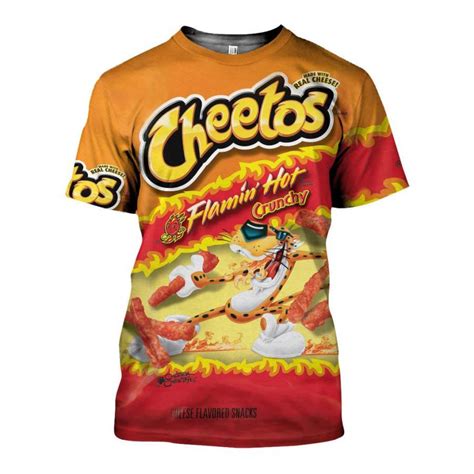 Cheetos Flamin Hot Crunchy D All Over Printed Shirts For Men Women Slamandgo