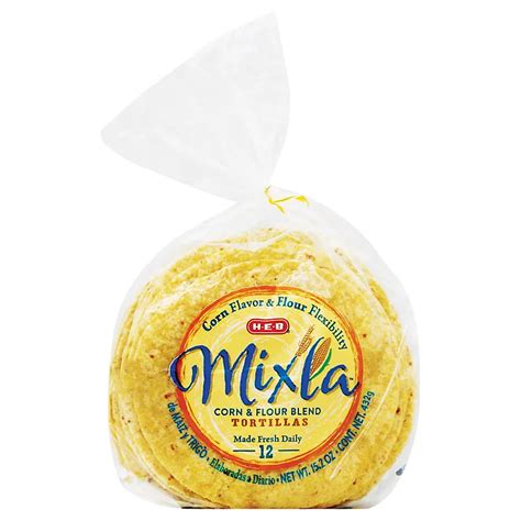 H E B Mixla Corn And Flour Blend Tortillas Shop Tortillas At H E B