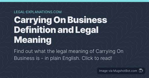 carrying  business definition   carrying  business