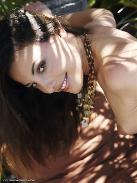 Dark Haired Hussy Is Naked On A Lounge Chai XXX Dessert Picture 8