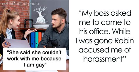 Womans Scheme To Get Manager Fired After Discovering Hes Gay Backfires Spectacularly Bored Panda