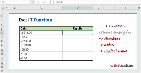 Excel T Function 6 Examples Wikitekkee