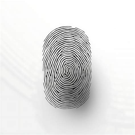 Premium Photo Fingerprint On A White Background