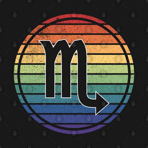 Vintage Distressed Rainbow Gay Pride Zodiac Scorpio Scorpio Zodiac