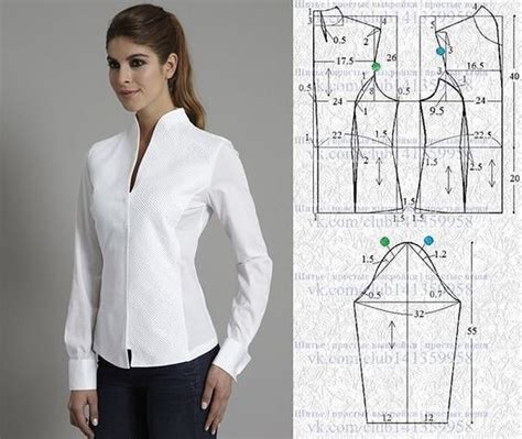 Выкройка блузки #шитье #выкройки #моделирование #блузка | Dress sewing ...