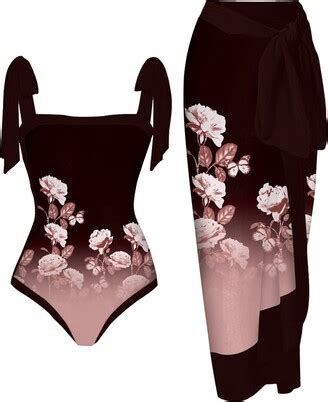 Generic Sexy Sheer Bikini Comfortable Piece Bathing Suit For Women With Bikini Maxi Wrap