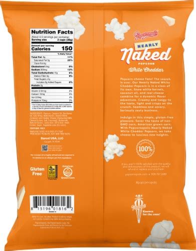 Popcornopolis Nearly Naked White Cheddar Popcorn Oz Kroger