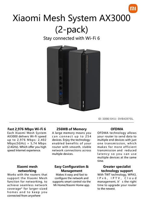 Xiaomi Mesh System AX3000 – Dragon Xiang