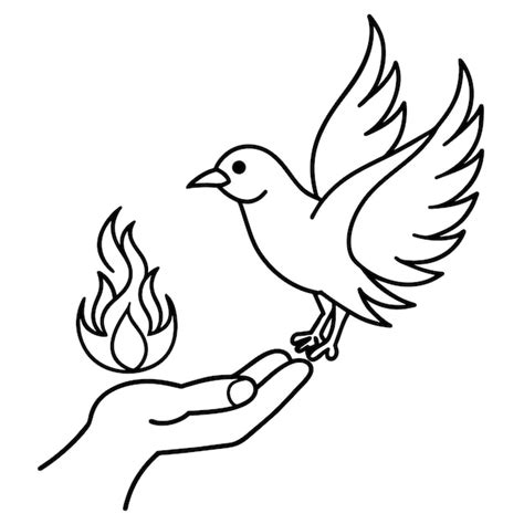 how to draw holy spirit