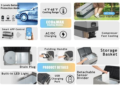 Alpicool T50 Flexible Dual Zone Portable Car Fridge
