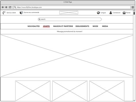 Exercice Appliquer La Notion Cr Er Un Wireframe Avec Balsamiq