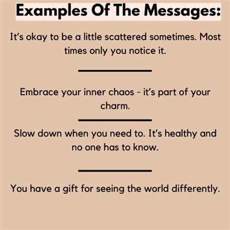 Adhd T 60 Messages And Affirmations Adhd Care Package Adhd