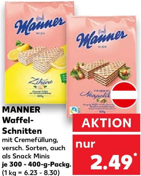 Manner Waffel Schnitten G Packg Angebot Bei Kaufland