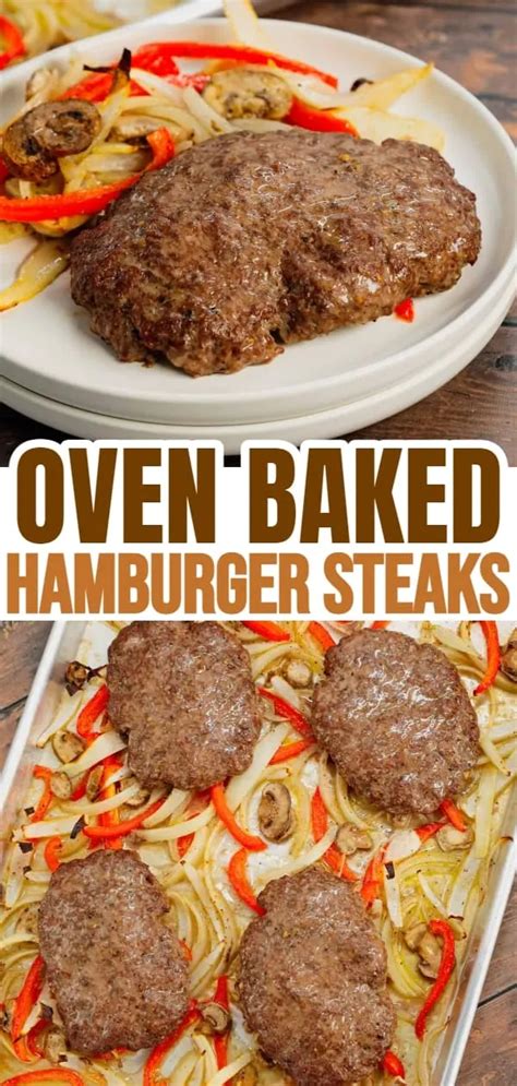 how to cook hamburger steak in the oven