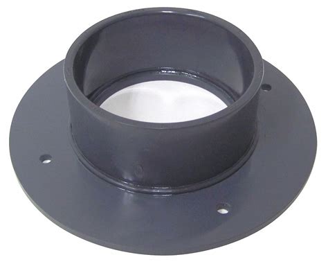 PVC, For 4 in Duct Dia, Flange Adapter - 6UXT6|PVCF04 - Grainger