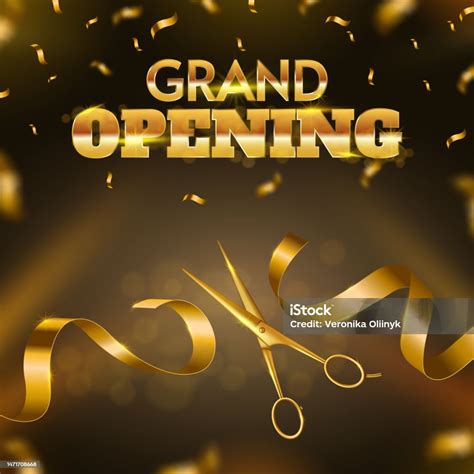 Upacara Pengguntingan Pita Pembukaan Gunting Emas Potong Pita Launching