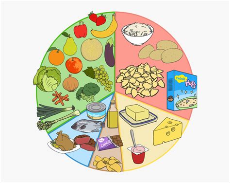 balanced meal clipart