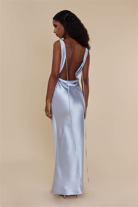Plunging Back Cowl Dress Butter | Cowl dress, Event dresses formal