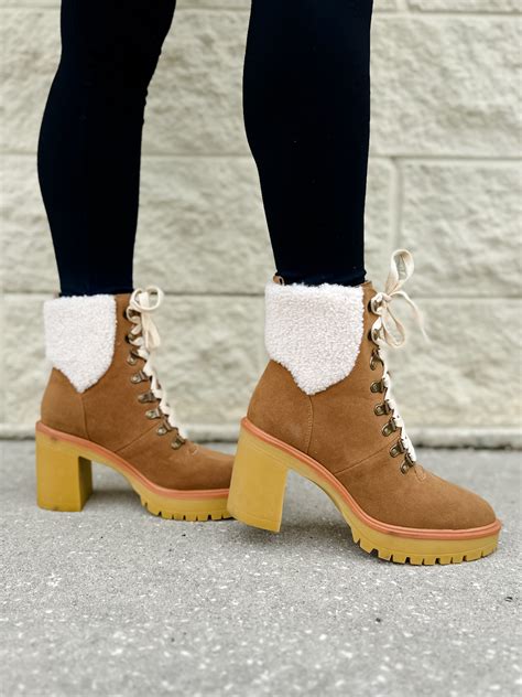 The Madilyn Camel Heeled Boot Mademli Boutique