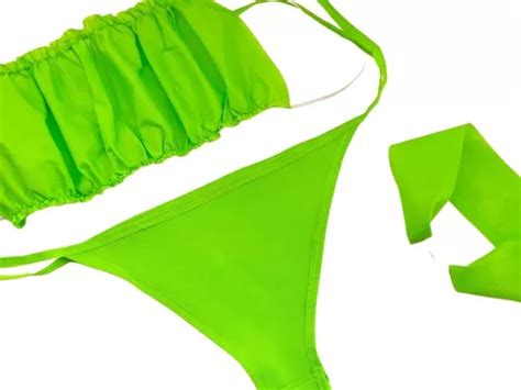 Kit De Ropa Desechable Top Bikini Y Banda Juegos Mercadolibre