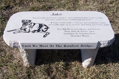 Reflections Stone Memorial Personal Bench