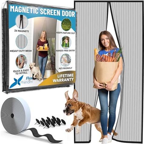 Flux Phenom The Original Magnetic Fly Screen Door Easy 15 Min Install