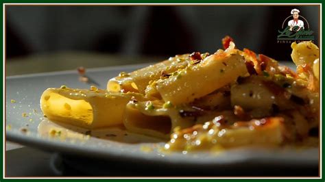 Paccheri Al Pesto Di Pistacchi Con Guanciale Croccante Youtube