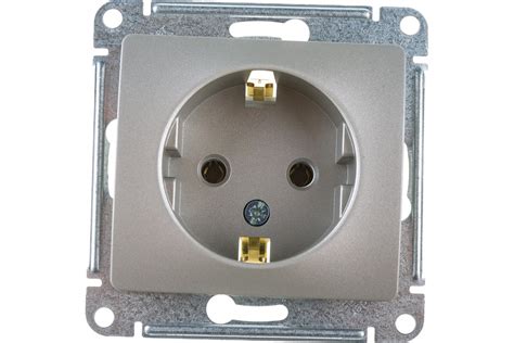 1-местный механизм розетки Systeme Electric скрытой проводки Glossa 16А ...